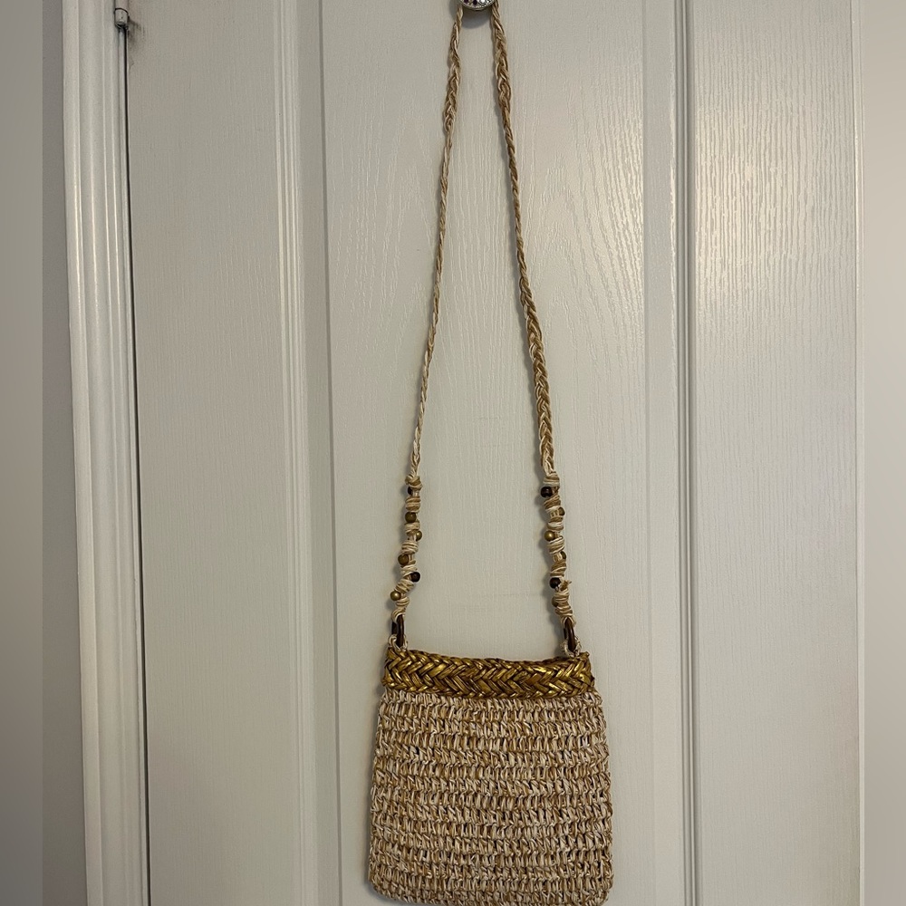 Woven Cappelli Crossbody Purse